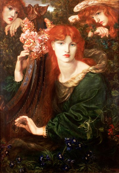 La Ghirlandata, 1873 door Dante Gabriel Rossetti