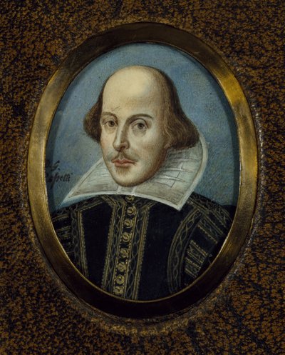 Portret van William Shakespeare 1564-1616, ca. 1865 door Dante Gabriel Charles Rossetti