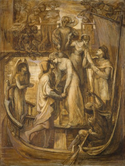 De Boot van de Liefde, 1881 door Dante Gabriel Rossetti