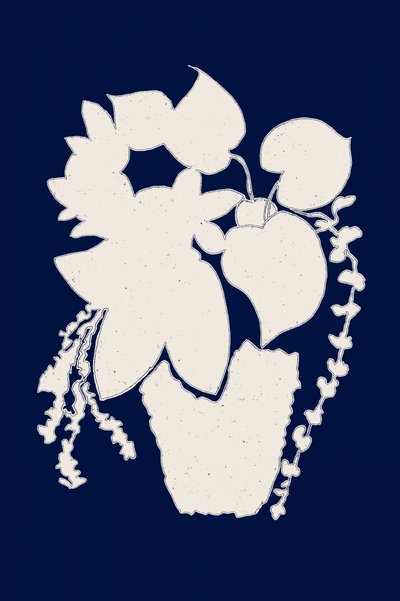 Elegant silhouet van een potplant door Danushka Abeygoda