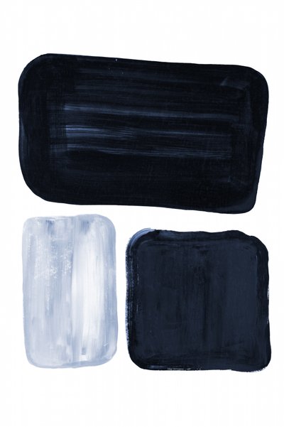 Minimalistische blauwe blokken door Danushka Abeygoda