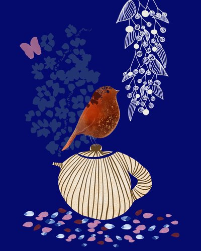 Speelse vogel-theepot door Danushka Abeygoda