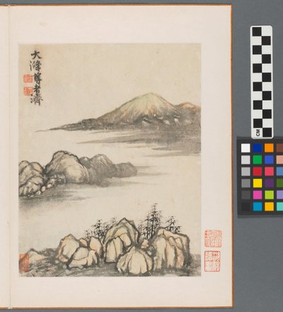 Herinneringen aan de Qinhuai-rivier, Qing-dynastie door Daoji Shitao