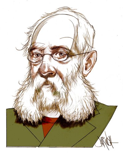 Ferdinand Petruccelli Of Gattina , 2016 (digitale kleurpotloodtekening) door Dariush Radpour