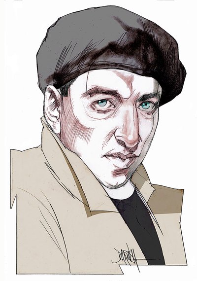 Giacomo Antonini, 2022 (digitale kleurpotloodtekening) door Dariush Radpour