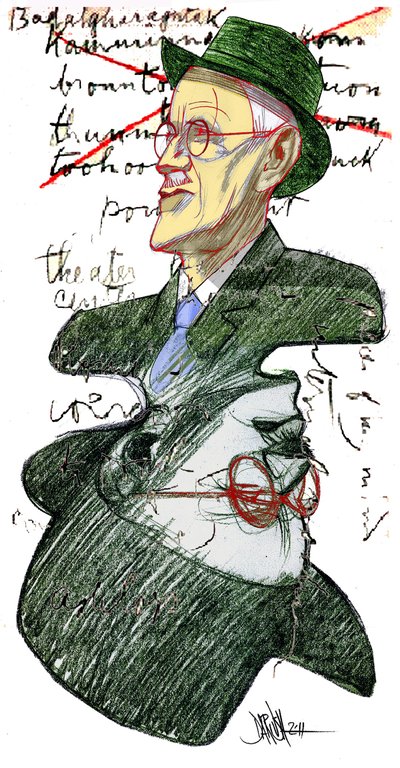 James Joyce door Dariush Radpour