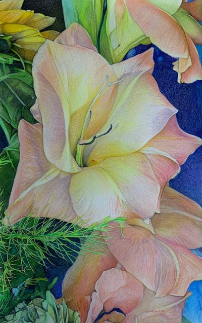 Barstende Bloemen 1 door Darrell Windjack