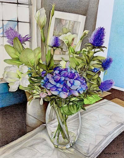 Zomerhortensia, 2023 door Darrell Windjack