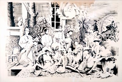Romanov Flora, 2017 (olieverf op doek) door Darren Coffield