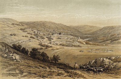 Algemeen uitzicht op Nazareth door David (after) Roberts