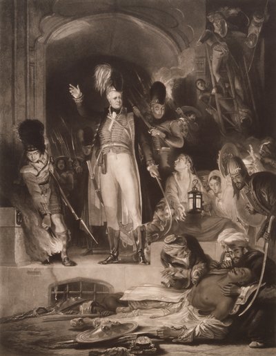 Sir David Baird ontdekt het lichaam van Tipu Sultan door David (after) Wilkie