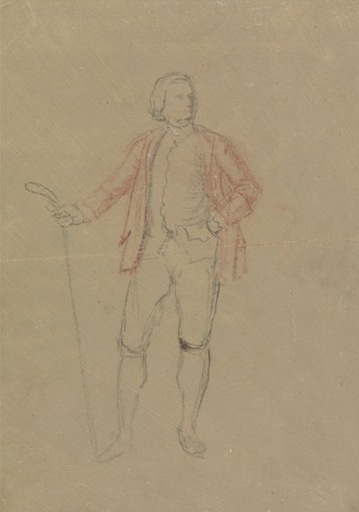 Studie voor het portret van William Inglis door David Allan