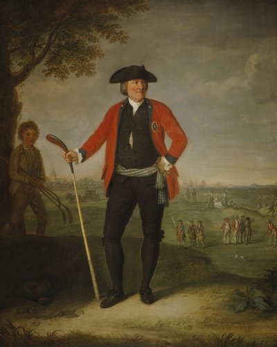 William Inglis, ca 1712 - 1792. Chirurg en kapitein van de Honourable Company of Edinburgh Golfers door David Allan