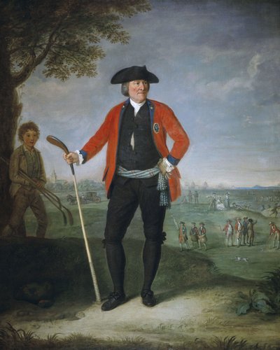 William Inglis, ca 1712 - 1792. Chirurg en kapitein van de Honourable Company of Edinburgh Golfers door David Allan