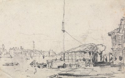Een uitzicht op de Schelde door David Cox