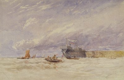 Aan de Medway, c.1845-50 door David Cox