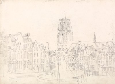 Rotterdam: De kerk van Sint-Laurens door David Cox