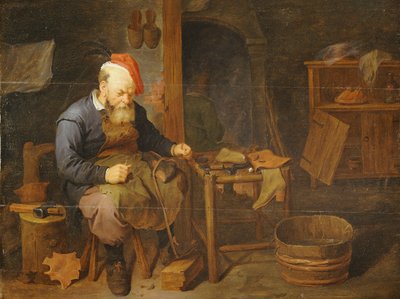 Een schoenmaker door David III Ryckaert