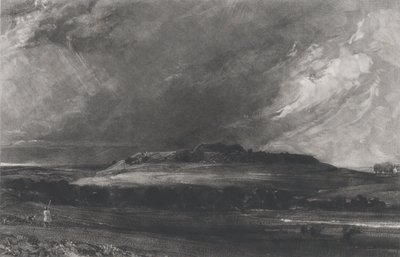 Oude Sarum, 1830 door David Lucas