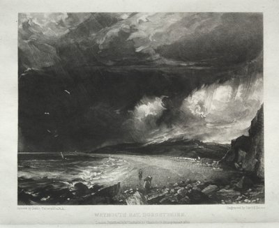 Verschillende Onderwerpen van Landschap, Kenmerkend voor Engels Landschap uit Schilderijen van John Constable, R.A.: Weymouth Bay, Dorsetshire door David Lucas