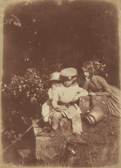 Bij de Minnow Pool,1843-1847 (foto) door David Octavius Hill