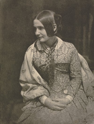 Camera Work: Dame in bloemenjurk door David Octavius Hill