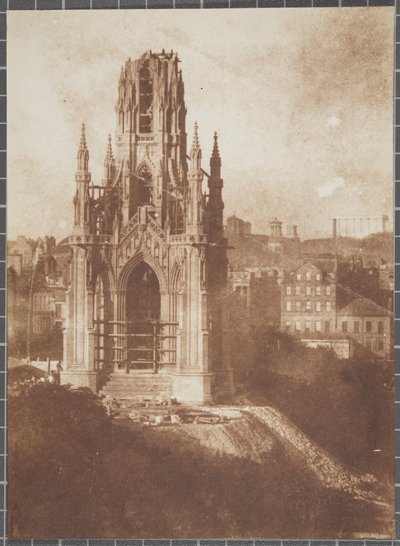 Scott Monument, Edinburgh, tijdens de bouw door David Octavius Hill and Robert Adamson