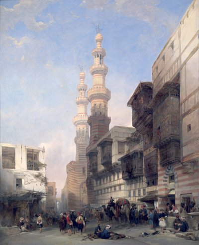 Caïro, de poort van de Metwalys door David Roberts