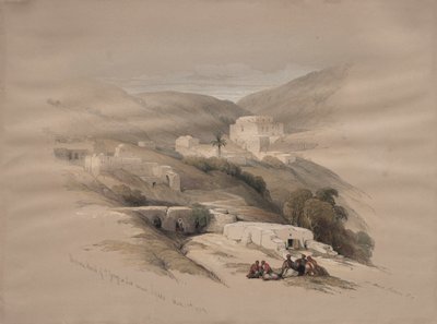 Christelijke Kerk van St. George in Ludd, oud Lydda door David Roberts