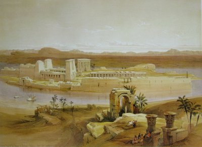 David Roberts Tempeleiland Philae door David Roberts