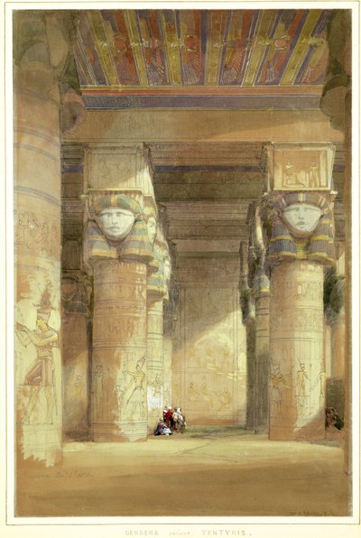 Dendera, oud Tentyris door David Roberts