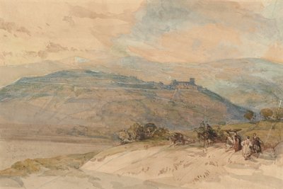 Ver uitzicht op Sebaste, het oude Samaria door David Roberts