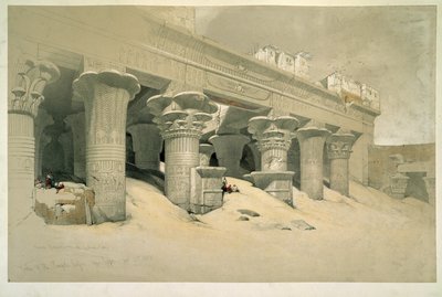 Edfu tempel door David Roberts