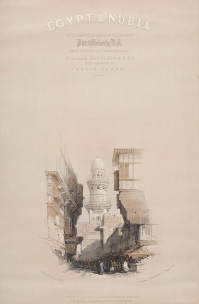 Straatbeeld in Caïro, Egypte door David Roberts