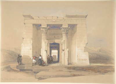 De tempel van Dendur, Nubië door David Roberts