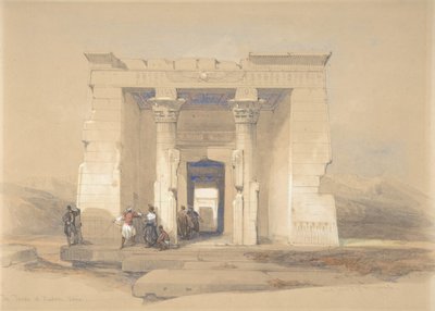 De tempel van Dendur, Nubië door David Roberts