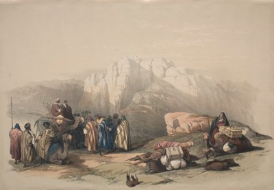 Graf van Aäron, Top van de Berg Horeb door David Roberts