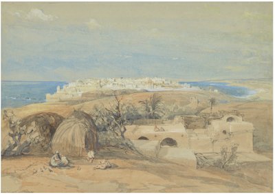 Uitzicht op Jaffa, kijkend naar het noorden door David Roberts