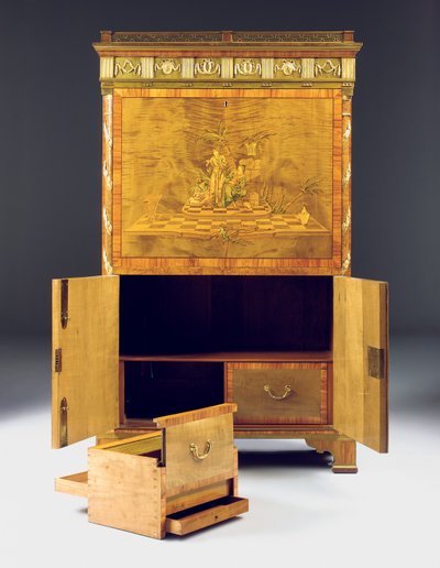 Neoklassieke secretaire a abattant, c.1775 door David Roentgen