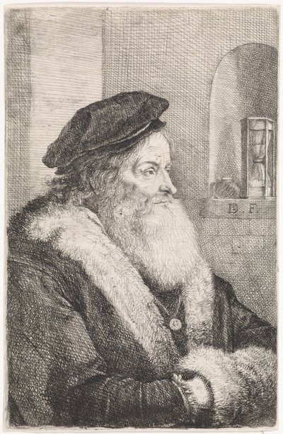 Oude man met baard door David Teniers (II)