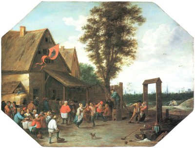 St George Day dorpsfeest door David Teniers the Younger
