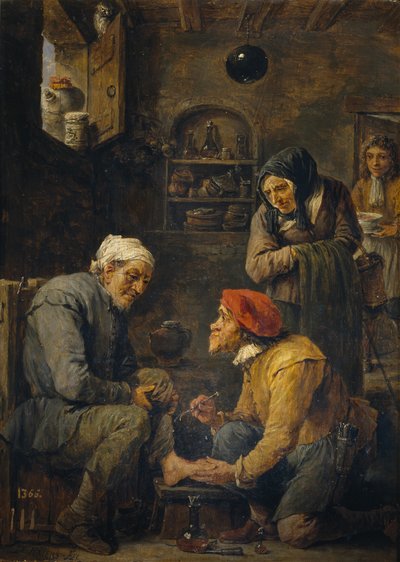 De chirurg door David Teniers the Younger