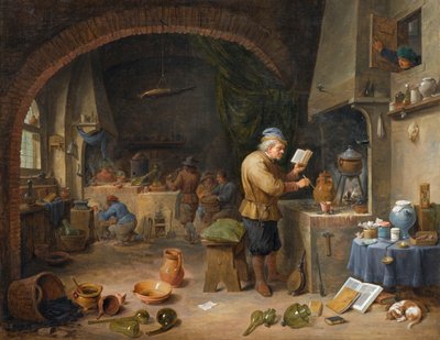 De alchemist door David Teniers the Younger