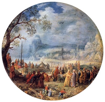 De preek van Christus aan het Meer van Genezareth, 1623 door David Vinckboons