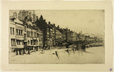 Dinant, plaat negen uit de Belgische Set door David Young Cameron