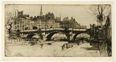 Pont Neuf, plaat één uit de Paris Set door David Young Cameron