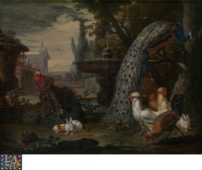 Dieren in een tuin door David de Coninck