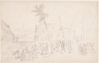Een boerenbruiloft door David Teniers the Younger