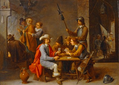 De ontkenning van Petrus door David the Younger Teniers