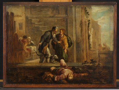 Tobit en de dode Israëliet (naar Domenico Fetti) door David Teniers the Younger